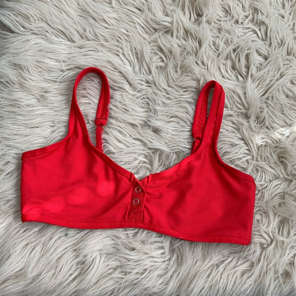 Tavik Red Underwire Bikini Top